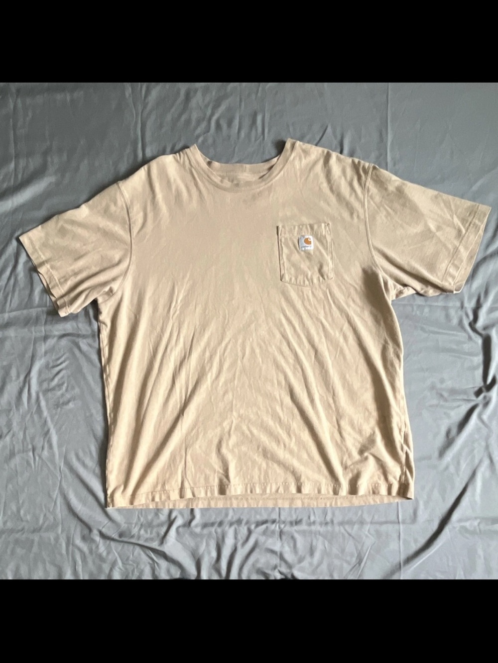 Carhartt Men's Big & Tall 3XL Beige Loose Fit Pocket T-Shirt